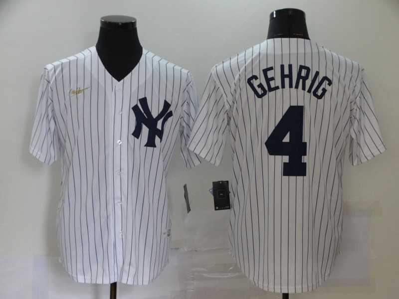 Yankees 4 Lou Gehrig White Nike 2020 Cool Base Jersey,We sell and wholesale Yankees 4 Lou Gehrig White Nike 2020 Cool Base Jersey on line form chian!
